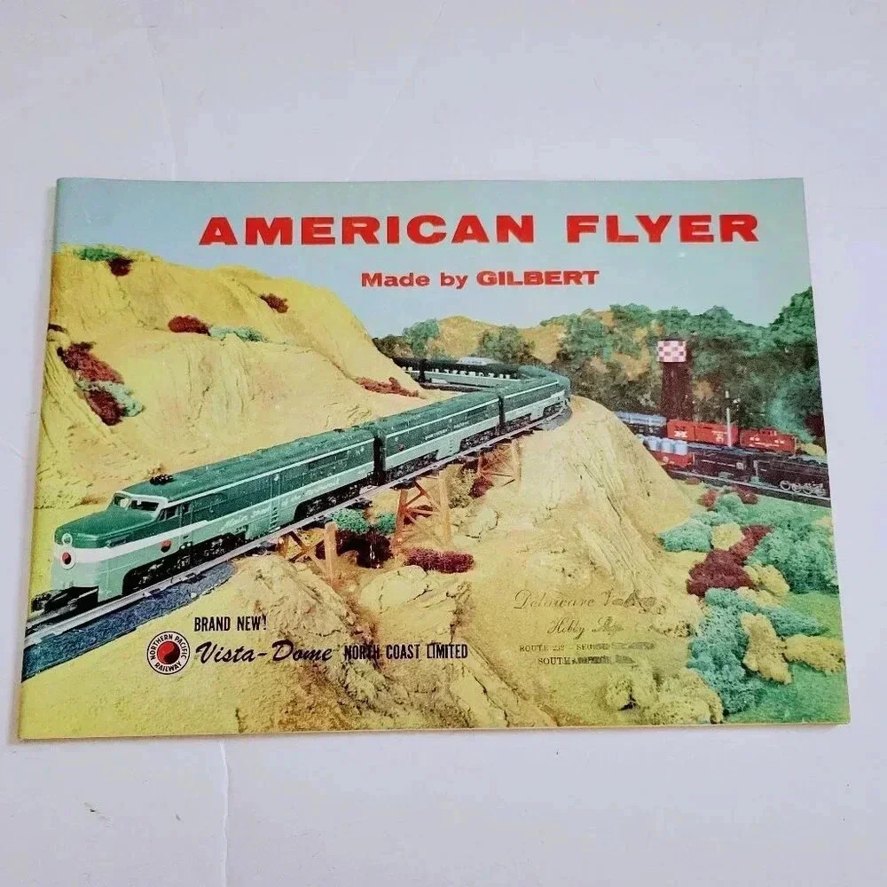 1956 American Flyer Model Railroad Catalog Made Gilbert 52 Color Pages Vintage